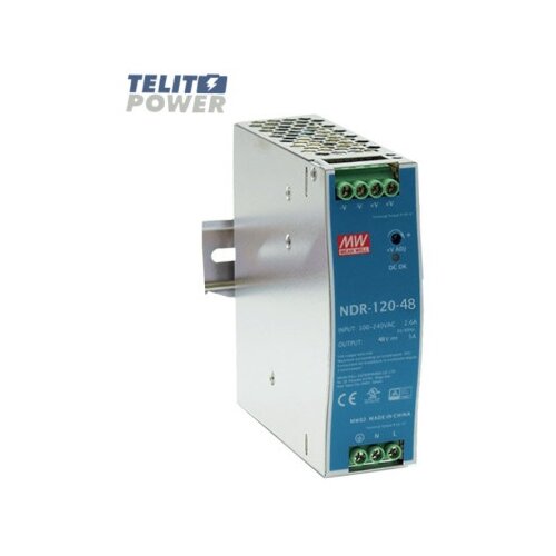 Mean Well LevelOne 48V DC Industrial Power Supply, 120W, DIN-Rail,-20 ~ +70 ℃ Cijene