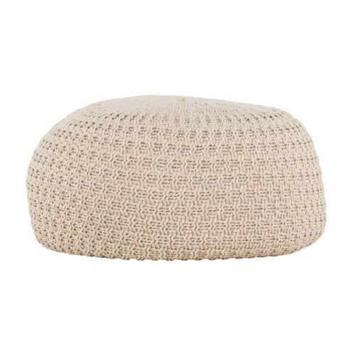 Venture Home okrugli puf Sam ⌀60 cm, bež Slike