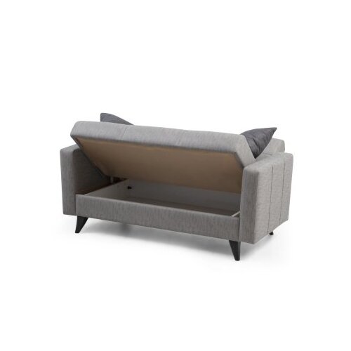 Atelier Del Sofa Dvosed na razvlačenje Polya, 151x86x75 cm, Svijetlosivi Slike