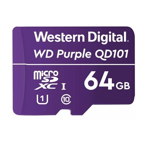 Western Digital PURPLE microSD XC 64GB spominska kartica QD101 UHS-I Class 10 Cene