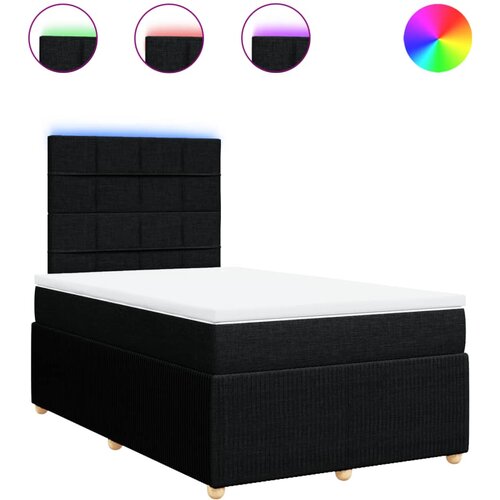 Maison Chic Box spring postelja - Vzmetna postelja z vzmetnico črna 120x190 cm blago SL11066, (21883728) Cene