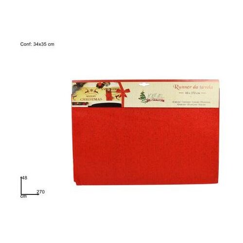  STOLNJAK 48*270CM GLITER CRVENI XNA18019921 Slike