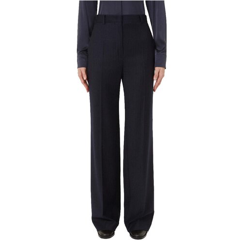 Maxmara Studio Hlače Chino / Carrot MEDIUM Modra Cene