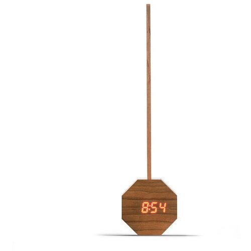 Gingko Temno rjava LED namizna svetilka v dekorju češnje (višina 39,5 cm) Octagon One – Cene