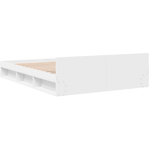 VidaXL Okvir za krevet s ladicama bijeli 120x190 cm konstruirano drvo Slike