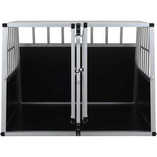  Kavez za pse s dvostrukim vratima 94 x 88 x 69 cm Slike
