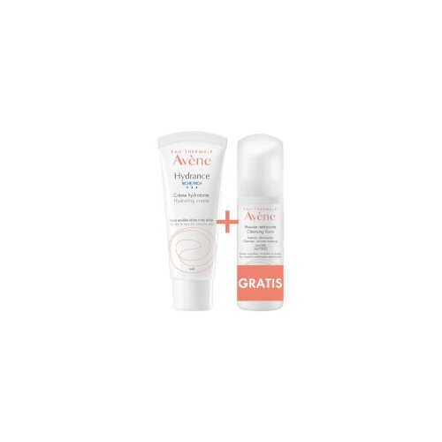 Avene Hydrance bogata hidrirajuća krema + Pjena za či&amp;scaron;ćenje GRATIS Slike