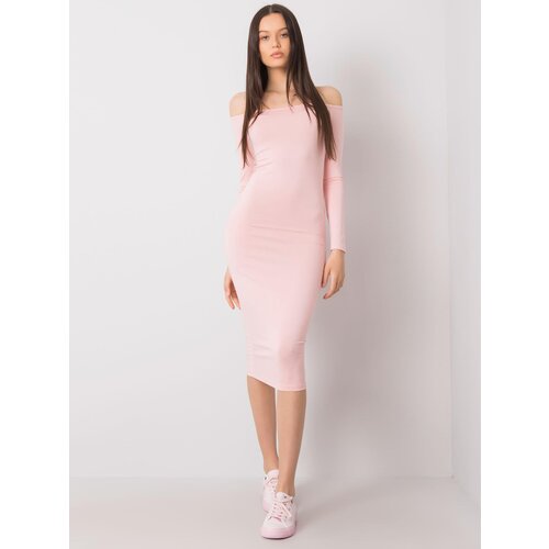 RUE PARIS Dress-RV-SK-6697.72P-Light Pink Slike