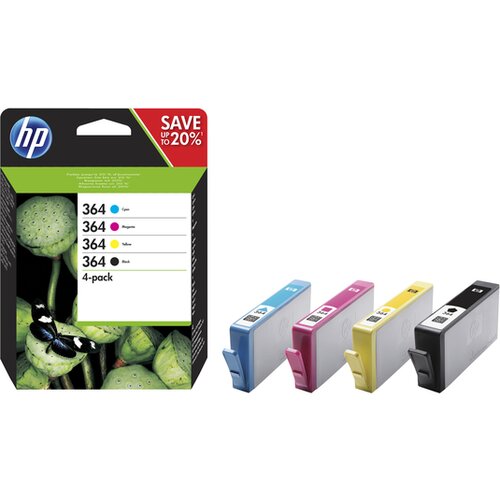 HP komplet črnil 364 (črna, cyan, magenta, rumena) N9J73AE Cene