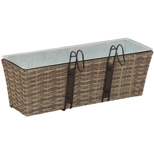  Ograda Metal - Siva 50 cm Slike