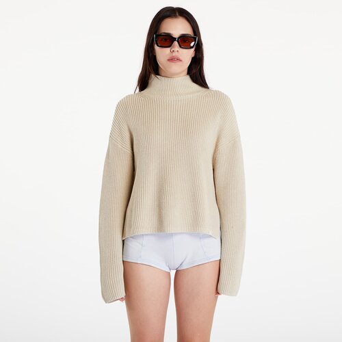 Calvin Klein Pulover Jeans Chunky Loose High Neck Sweater Pelican M Cene