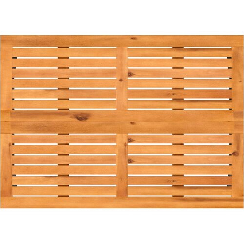 Vrtni stol s pločom od akacije crne boje 105x75x72 cm poliratan Slike