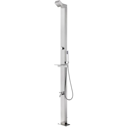 vidaXL Vrtni tuš 220 cm nerjaveče jeklo Cene
