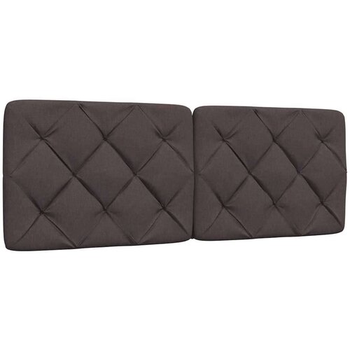 vidaXL Vzglavna stranica temno rjava 140 cm blago Cene