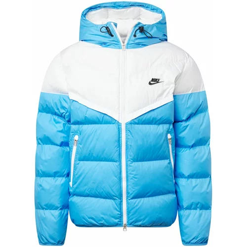 Nike Sportswear Zimska jakna svijetloplava / bijela