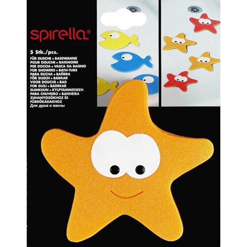 Spirella Otro&amp;scaron;ke protizdrsne podloge 5 ks za kad 12x13 cm Starfy &amp;ndash; Slike