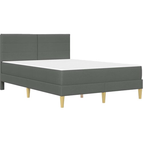  Krevetna konstrukcija Tamno siva 120 x 190 cm Poliester Slike