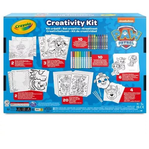 Crayola Crayola: Paw Patrol 5 u 1, 60-dijelni zabavno-kreativni set za bojanje Slike