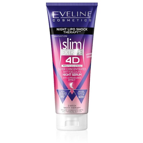 Eveline Slim Extreme visoko koncentriran nočni serum z ogrevalnim učinkom 250 ml Cene