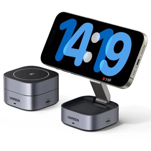 Ugreen 2V1 QI POLNILEC ZA IPHONE AIRPODS 20W Z KABLOM USB-C NA USB-C 1M, (5000062861) Cene