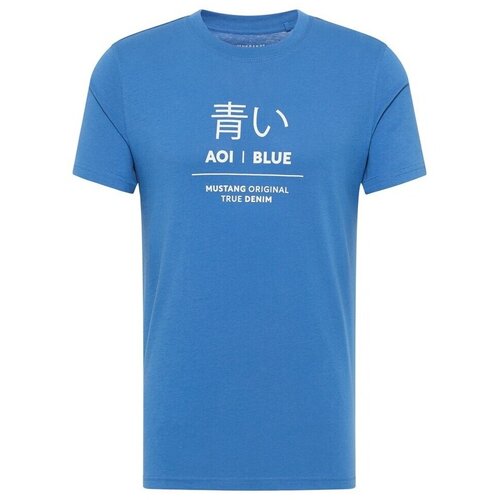 Mustang Majice s kratkimi rokavi Alex C Print Modra Cene
