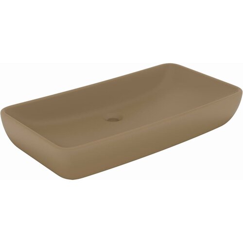 Maison Chic Razkošen Umivalnik - Kopalna umivalnik - Lavabo pravokoten mat krem 71x38 cm keramičen, (21685022) Cene