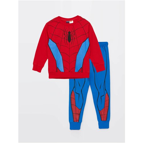 LC Waikiki Crew Neck Spiderman Printed Long Sleeve Boys Sweatshirts And Sweatpants. Cene