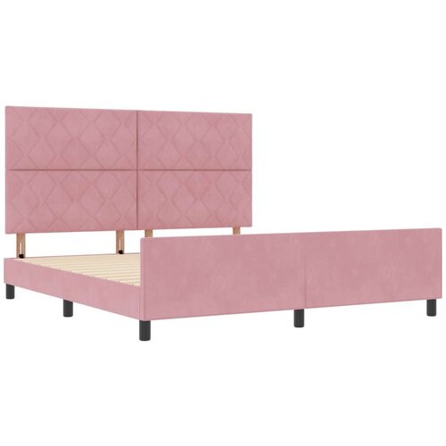 VidaXL krevet od bar&amp;scaron;una Ružičasti 180x200 cm Slike