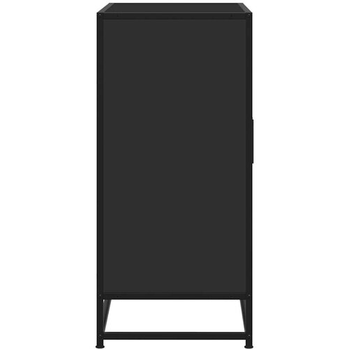 VidaXL Komoda crna 68x35x76 cm konstruirano drvo i metal Slike