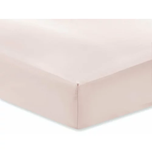 Bianca ružičasta pamučna satenska plahta Classic 135 x 190 cm