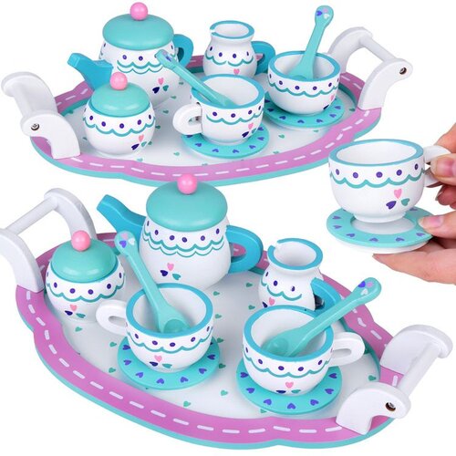  Dječji drveni set za čaj Inlea4Fun TEA SET TRAY Cijene