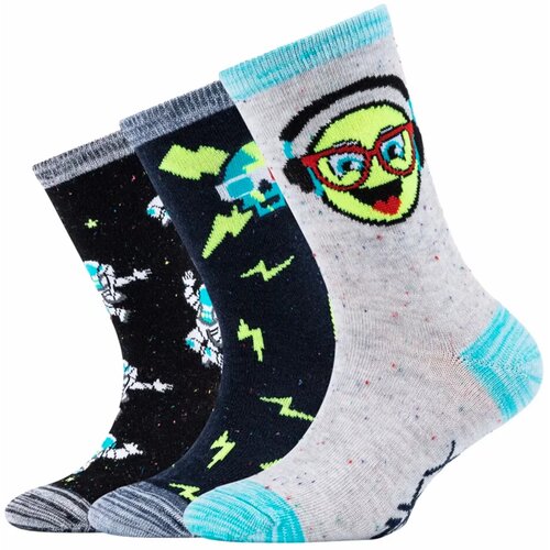 Skechers 3ppk boys casual space and smileys socks sk41060-5801 Cijene