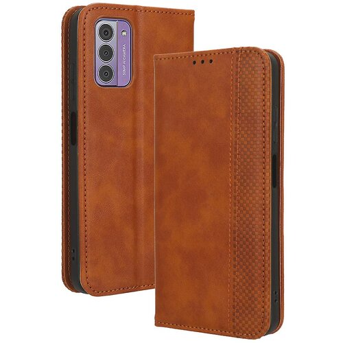 INORCO Retro etui za telefon iz PU usnja za Nokia G42, ovitek za denarnico, odporen proti udarcem, (22036790) Slike