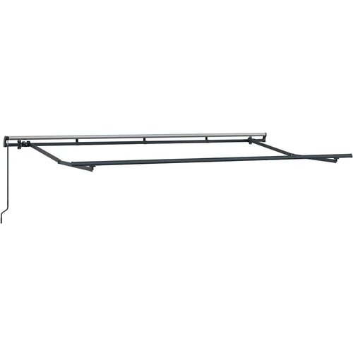  Skrovita tenda Antracit 350 x 200 cm Poliester i aluminij Slike