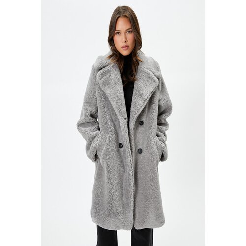 Koton Women&amp;#039;s Gray Coat Slike