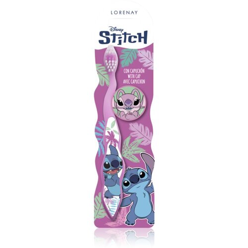 Disney Stitch Toothbrush with Cap četkica za zube za djecu 3 y+ 1 kom Slike