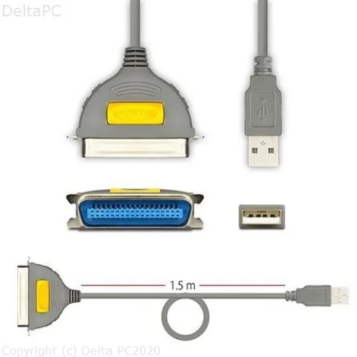 CC USB AM 2.0 Centronics 36-pin 1.5m Printer ADP-1P36 AXA