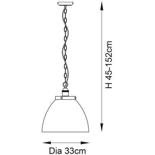  Endon 106896 - Luster na lancu HANSEN 1xE27/10W/230V matni hrom Slike