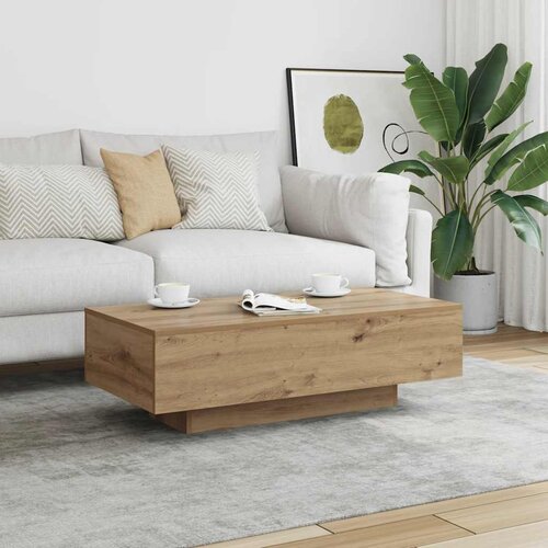  Stolić za kavu boja hrasta 100 x 49,5 x 31 cm konstruirano drvo Cene