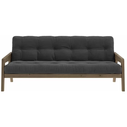 Karup Design Siv žameten raztegljiv kavč 204 cm Grab - Karup Design