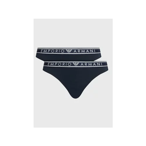 Emporio Armani Underwear Set 2 parov klasičnih spodnjih hlačk 163334 3R227 00135 Mornarsko modra
