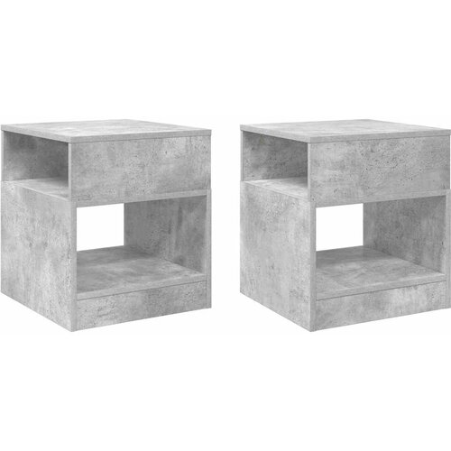  Konačna Stolić 2 pcs Betonski sivi 40,5 x 40 x 45 cm Slike