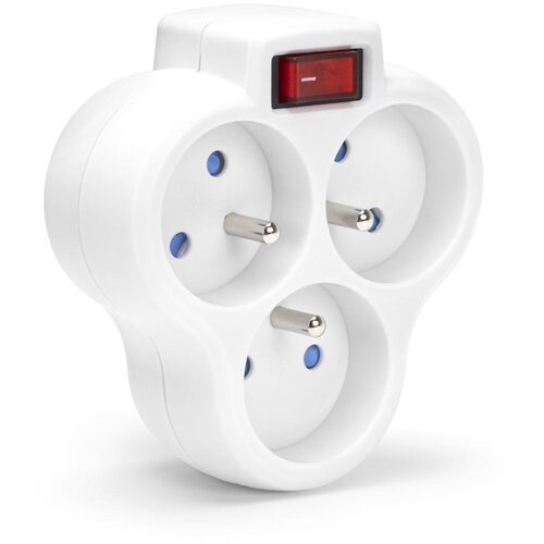 Multipower DIVISOR DE ENERGIA TRIPLO MONTIS PARA COMPUTADOR, TV E SMARTPHONE, (5000261402) Cene