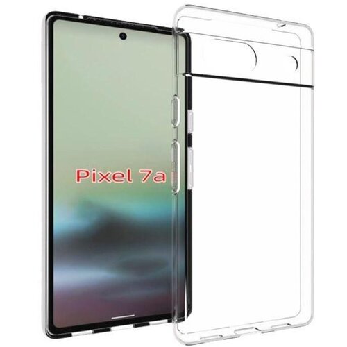 Chameleon Gumiran ovitek (TPU) za Google Pixel 7a - prozoren svetleč Slike