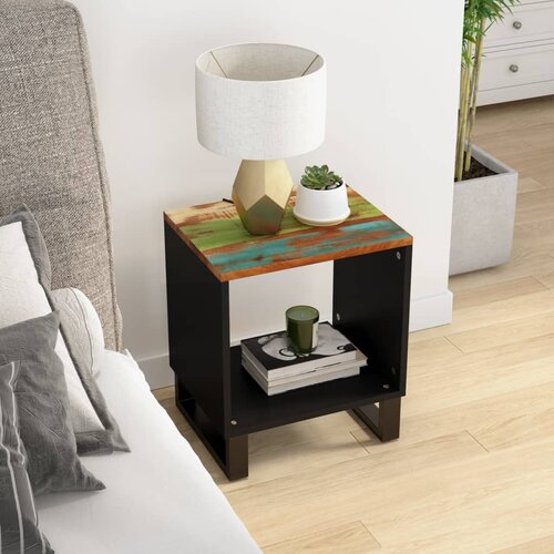 vidaXL Klubska mizica 40x31x46 cm trden predelan les in inženirski les Cene