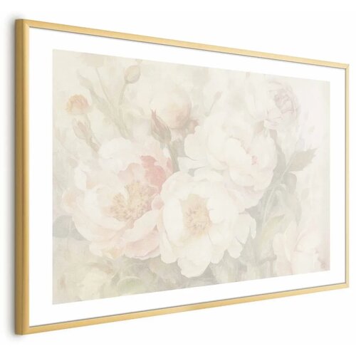  Plakat Peonies in the Mist 30x21 Zlatni okvir s margom Cene