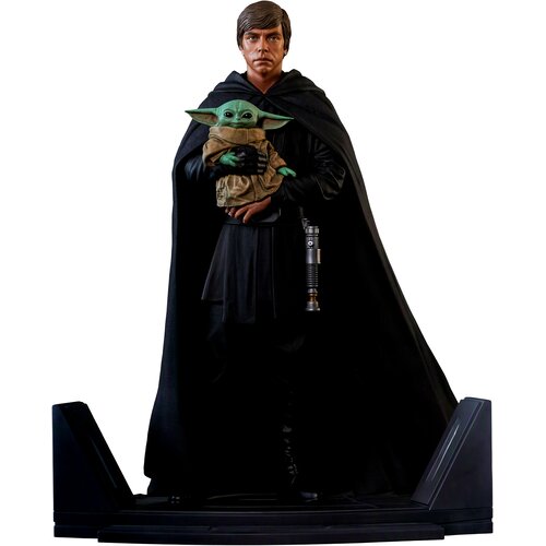 Star Wars The Mandalorian Luke Skywalker in Grogu zbirateljski kip 25cm Slike