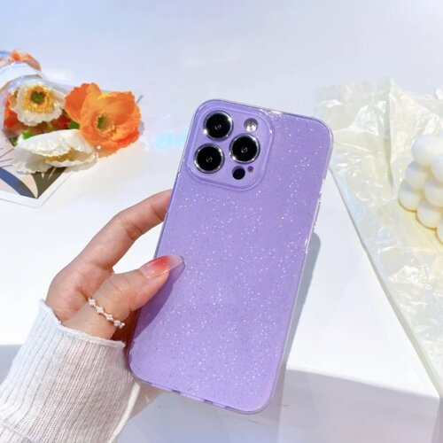  futrola silikon sa sljokicama za samsung A145 / A146 galaxy A14 4G / 5G lila Slike