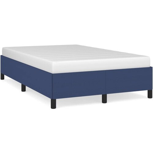 VidaXL Posteljni okvir moder 120x190 cm tkanina Slike