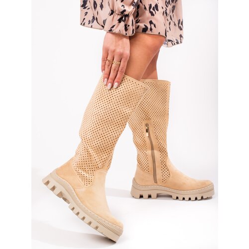 W. POTOCKI Suede openwork boots Potocki Slike